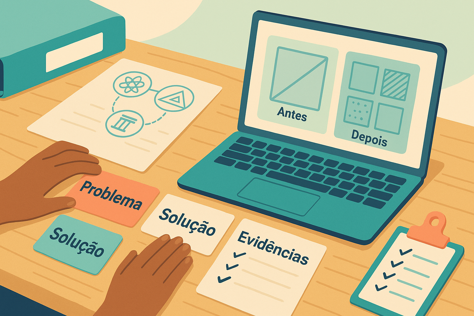 Leia mais sobre o artigo Tira da Teoria: como transformar trabalhos da escola em portfólio real